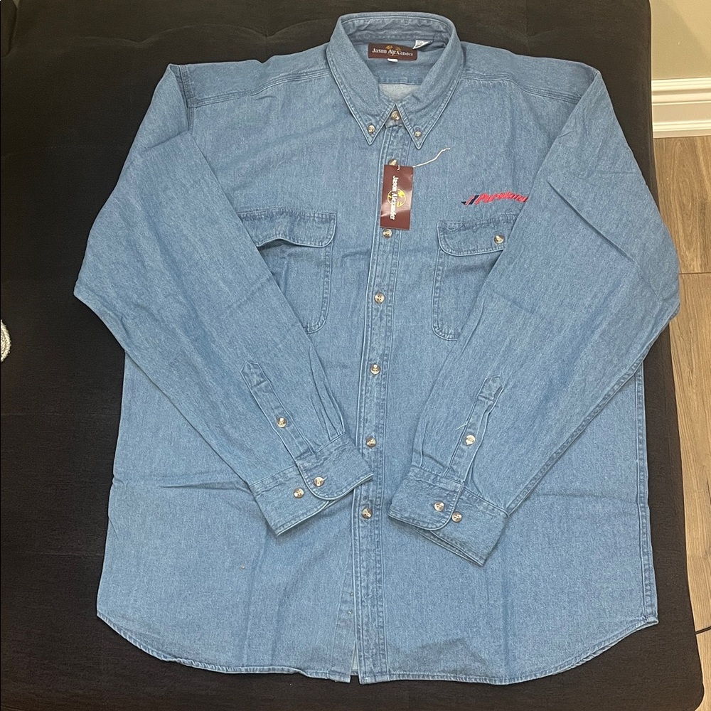 Denim Purolator Button Down Shirt